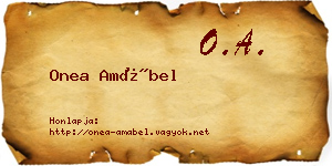Onea Amábel névjegykártya